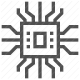 chip, electronics, microchip, processor, semiconductor icon