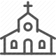 architecture, chapel, church, cross, religious building icon