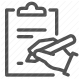 clipboard, document, form, paperwork, writing icon