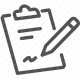 clipboard, document, note, paperwork, writing icon