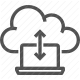 cloud computing, cloud storage, data sync, internet, upload download icon