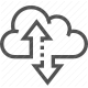 cloud computing, cloud services, cloud storage, data sync, upload download icon