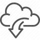 cloud computing, data transfer, download, internet, storage icon