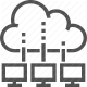 cloud computing, data storage, internet, network, technology icon