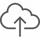 cloud, cloud computing, cloud storage, data transfer, file upload, internet, upload icon