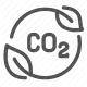 carbon dioxide, climate change, co2, environment, greenhouse gas icon