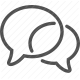 chat, communication, conversation, dialogue, speech bubbles icon