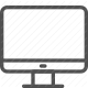 computer, display, desktop, monitor, office equipment, screen, technology icon