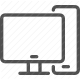 computer, desktop, display, lcd, monitor, office equipment, personal computer, screen, technology icon