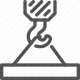 building, construction, crane, hook, lifting icon