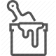 building, construction, decoration, paint bucket, renovation icon