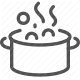 boiling, cooking, cuisine, kitchenware, pot, soup, stew icon