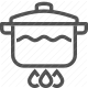 boiling, cooking, kitchen, pot, stove icon