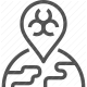 biohazard, covid-19, pandemic, protection, safety icon