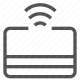 banking, contactless, credit card, payment, wireless icon