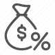 credit rating, credit score, creditworthiness, financial assessment, lending risk icon