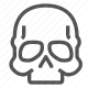 crime, danger, death, piracy, skull icon