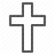 christianity, church, cross, faith, jesus, religion icon