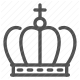 crown, king, medieval, monarchy, nobility, queen, royalty icon