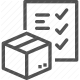 border, cargo, checklist, customs, export, import, package icon