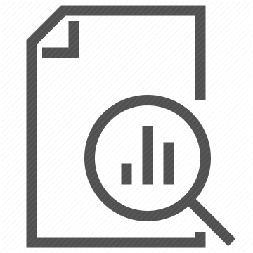 document, magnifying glass, analytics, statistics, report, chart, data analysis