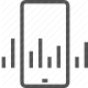 bar chart, data analysis, measurement, mobile analytics, report, smartphone, statistics icon