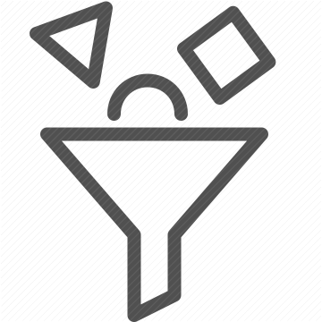 data flow, filter, funnel, data processing, data funnel, data filtering