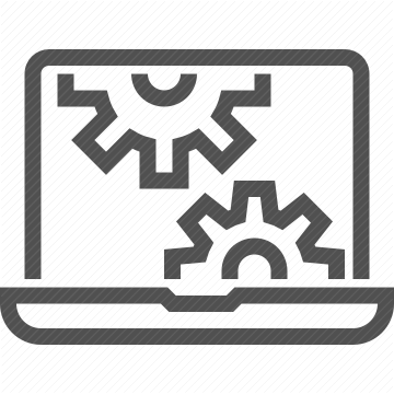 settings, gears, laptop, technology, automation, computer, data processing