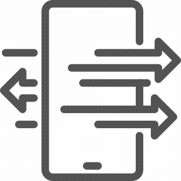 data transfer, smartphone, data flow, mobile analytics, data exchange, data arrows