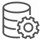 configuration, database, data storage, management, server, settings, sql icon