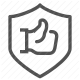 arm, defense, muscle, protection, security, shield, strength icon