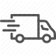 cargo vehicle, delivery truck, freight, logistics, shipping, speedy delivery, transportation icon