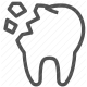 cavity, decay, dental care, dentist, filling, oral health, tooth icon