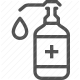 alcohol, antiseptic, cleaning, disinfection, hand sanitizer, hygiene, sanitizer icon