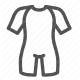 dive apparel, diving suit, neoprene suit, scuba diving, underwater gear, watersport equipment, wetsuit icon