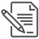 document, edit, form, paper, pen, text, writing icon