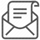 communication, document, email, envelope, letter, message, paper icon