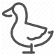 agriculture, animal, bird, domestic, duck, faming, farm, food label, local farming, nature, organic, wildlife icon