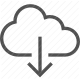 cloud, data transfer, download, file, internet, online, storage icon