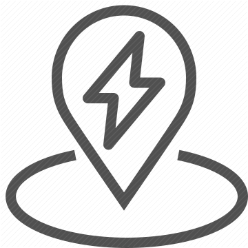 electricity, energy, electric vehicle, location pin, map marker, charging station, ev charge