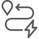 charging station, electricity, electric vehicle, energy, EV charge point, location, navigation icon