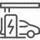 charging, charging station, electric car, electric vehicle charging, ev charging, sustainable energy icon