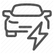 auto, automotive, charging, electricity, electric vehicle, transportation icon