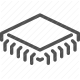 chip, circuit, electronics, microchip, semiconductor icon