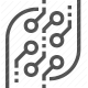 circuit, electronics, hardware, pcb, technology icon