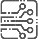 circuit, electronics, hardware, pcb, technology icon