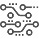 circuit, electronics, schematic, technology icon