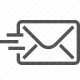 communication, correspondence, email, envelope, mailing, message, send icon