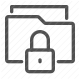 encryption, folder, lock, password, privacy, protection, security icon