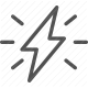 bolt, charge, electricity, energy, lightning, power, voltage icon